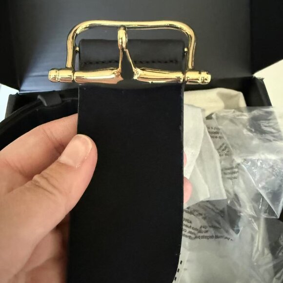 NWT Taylor Swift B-low The Belt Lukas Leather Belt Black Gold / S main image 4